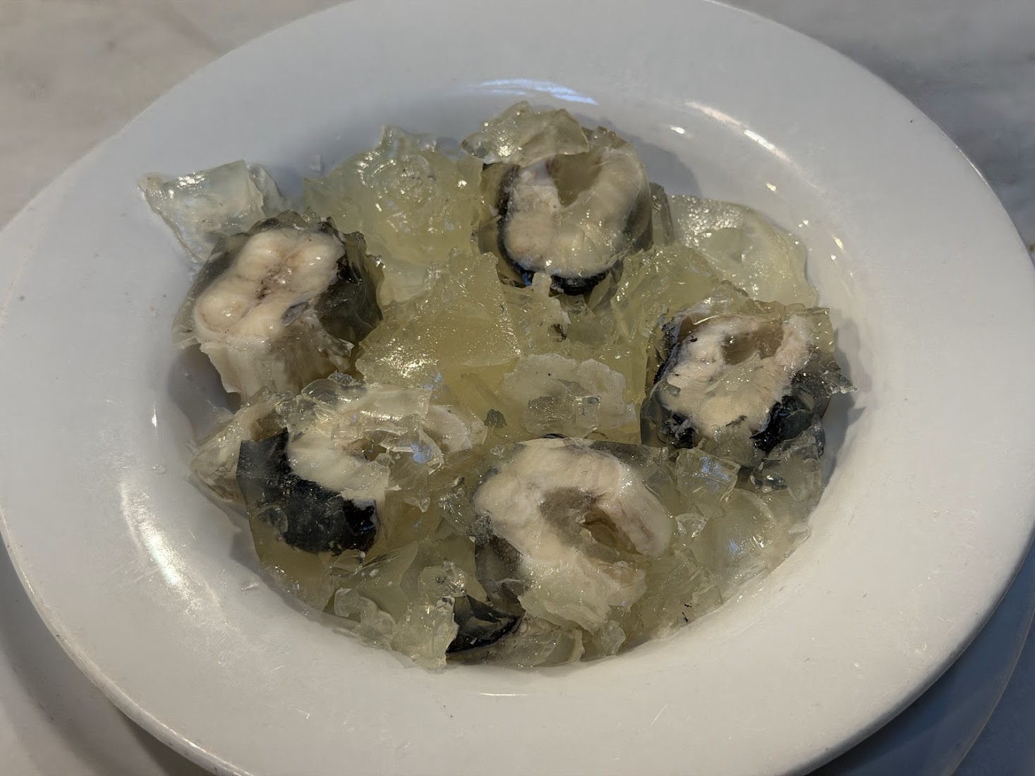 Traditional jellied eels